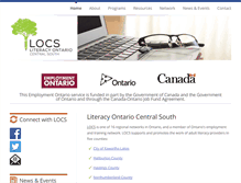 Tablet Screenshot of locs.on.ca